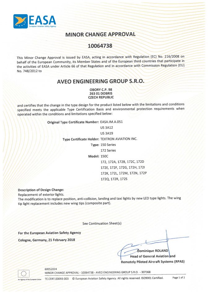 EASA STC - AveoEngineering